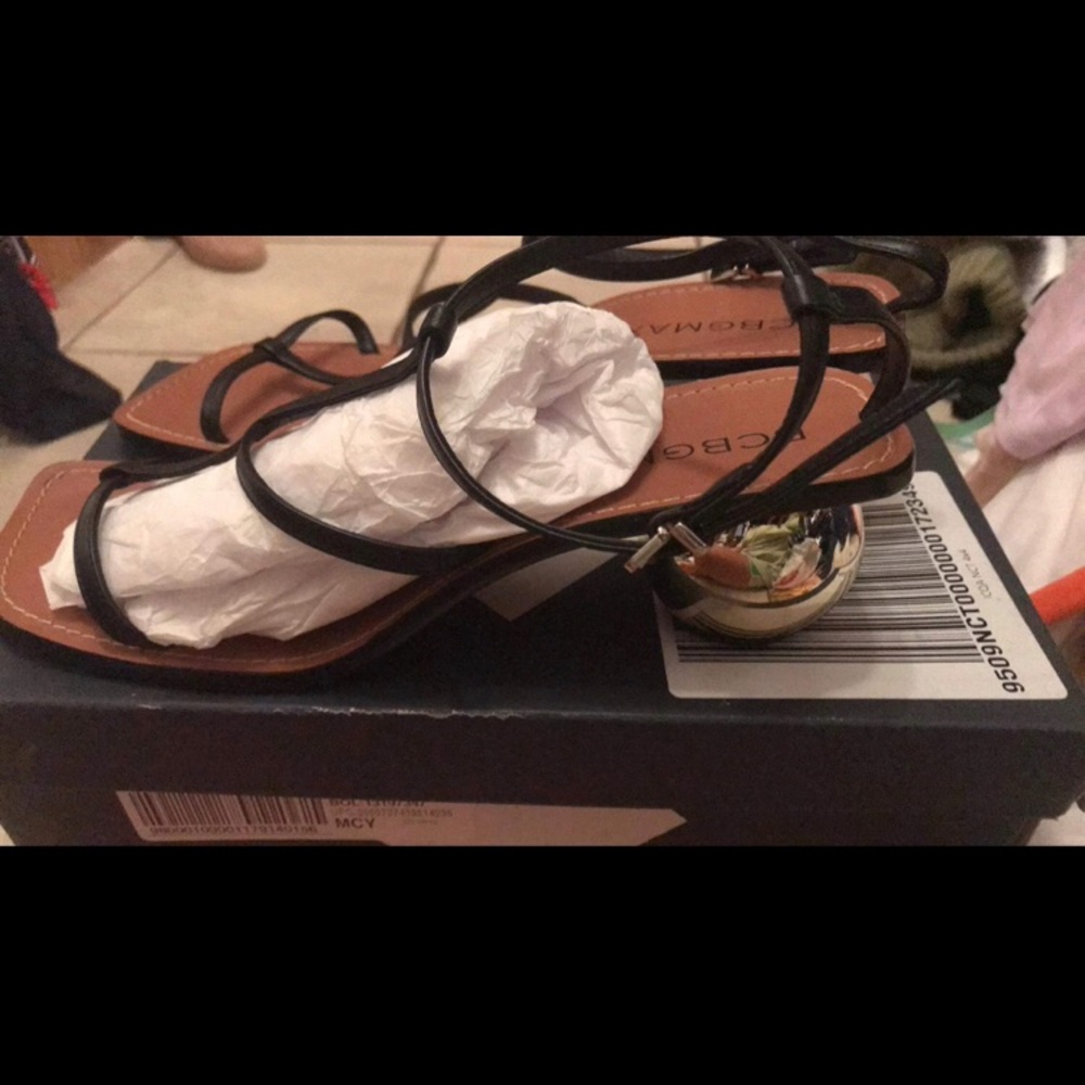 BCBG Maxazria black Strappy 9 1/2